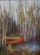 RED AND GOLD 12X16 OIL