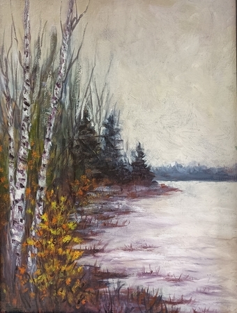 WINTER STILL 12X16 OIL